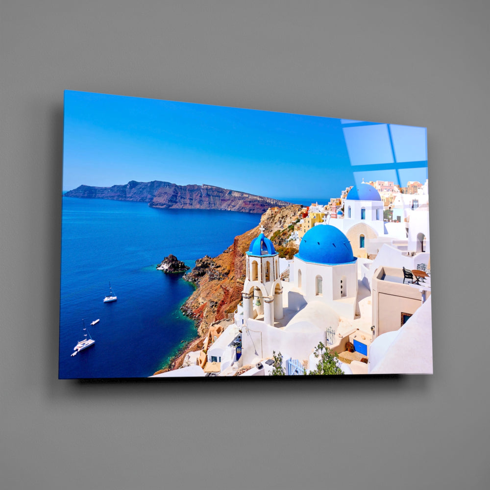 Travel panel anchoring a hotel-styled lounge wall
