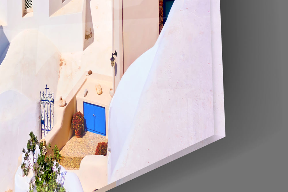 Cinematic artwork in a Mediterranean-themed dining room interior