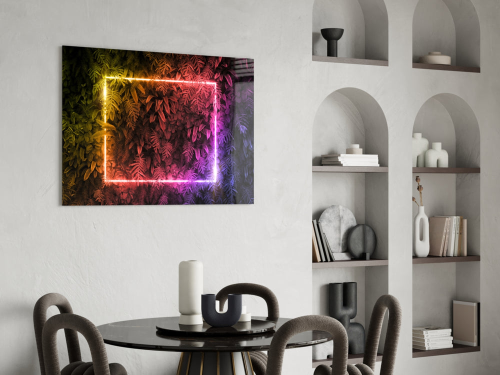 Cinematic synthwave print bringing jungle edge to a bedroom