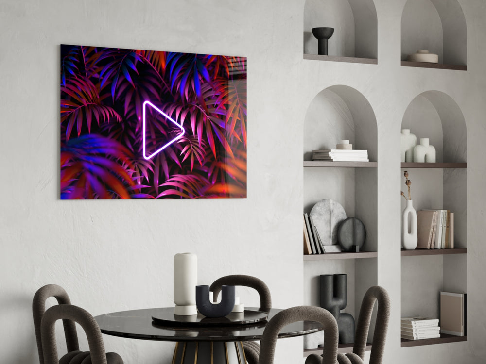 Cinematic synthwave print bringing jungle edge to a bedroom