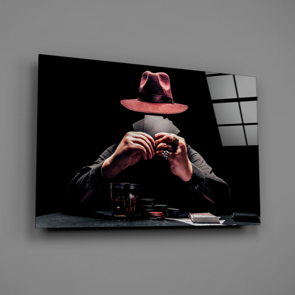 Casino panel anchoring a games room wall