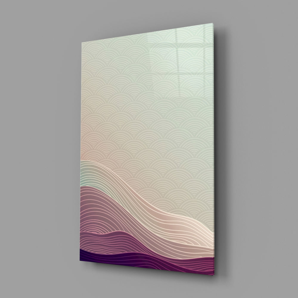 Japandi panel anchoring a master bedroom wall