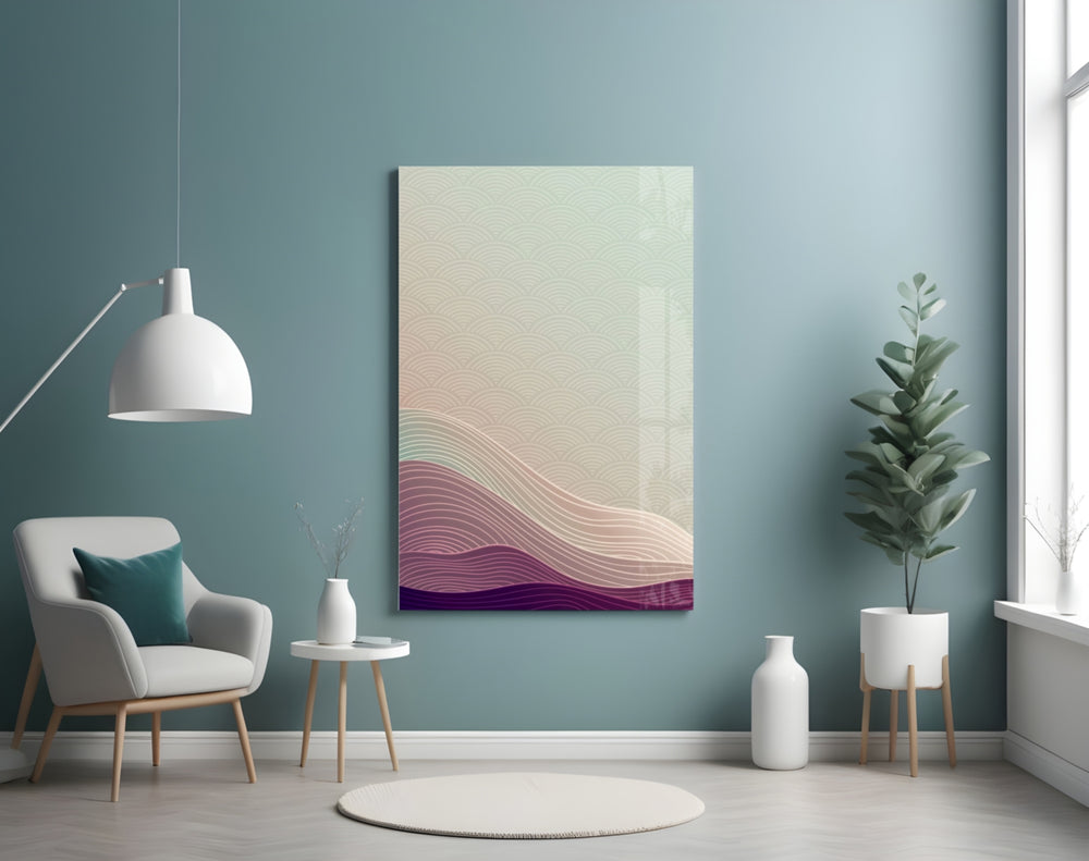 Abstract Art artwork styled in a hallway interior