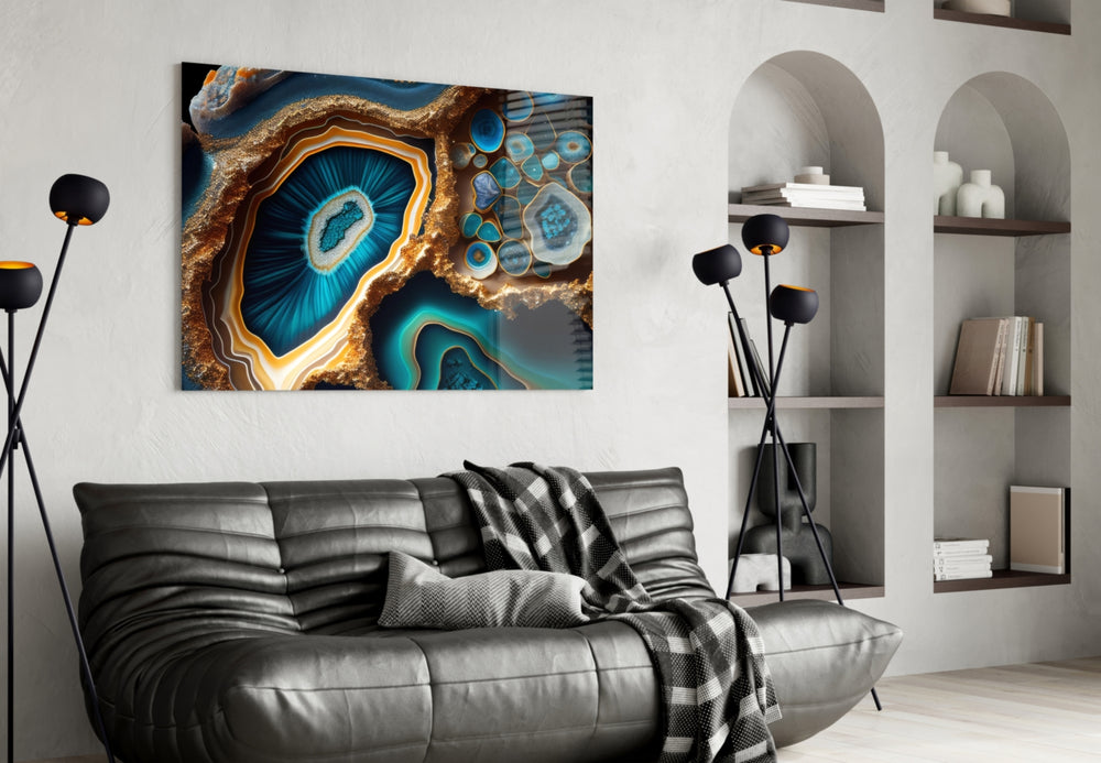 Abstract Art artwork styled in a hotel-styled lounge