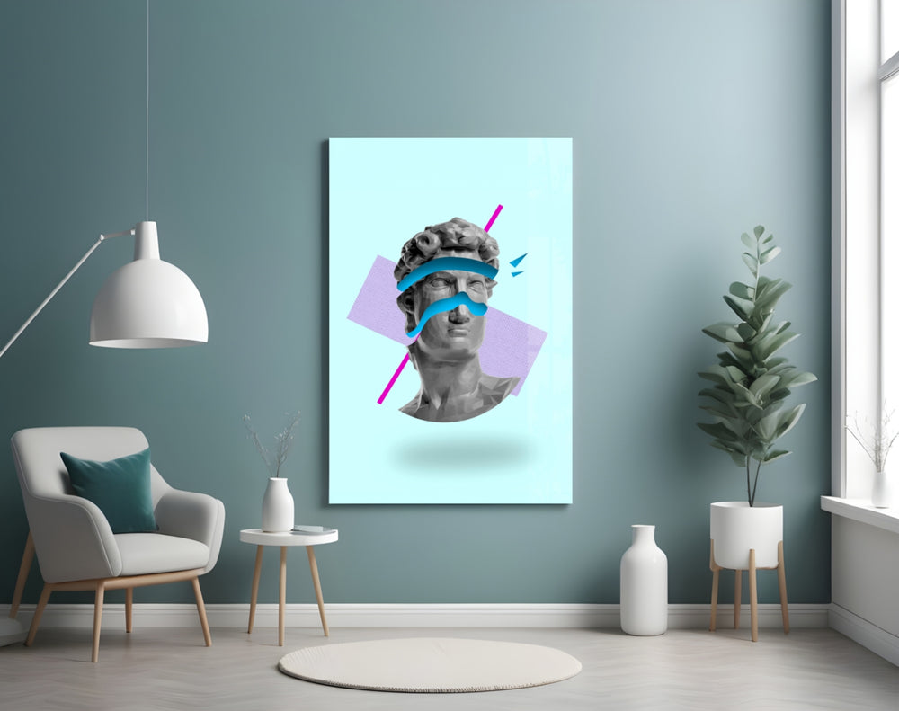 Abstract Art artwork styled in a man cave interior