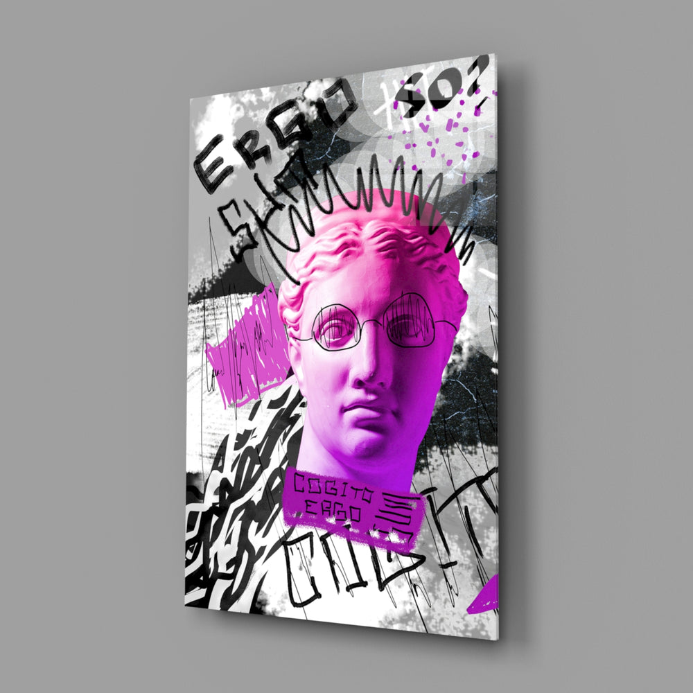 Pop-art panel anchoring a teen room wall