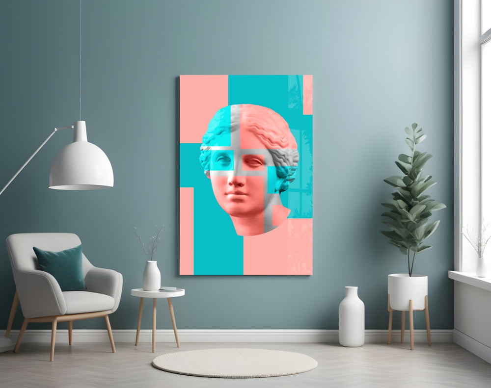 Abstract Art artwork styled in a man cave interior