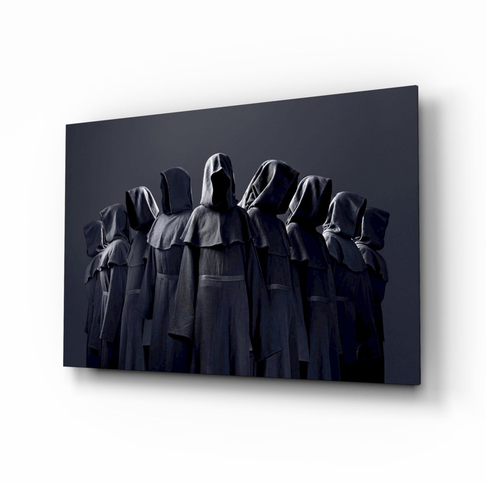 Abstract Art glass wall art in a modern man cave