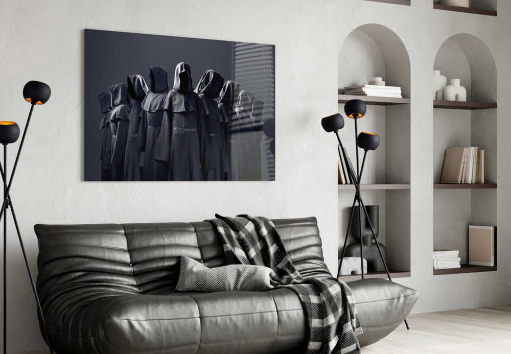 Abstract Art artwork styled in a teen room interior