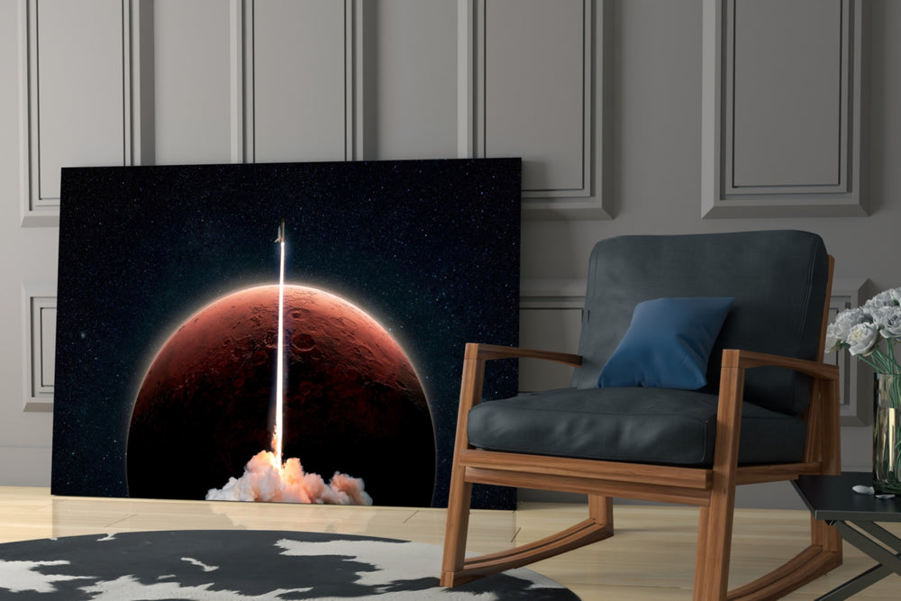 Cosmic yatay panel against an onyx-painted accent wall