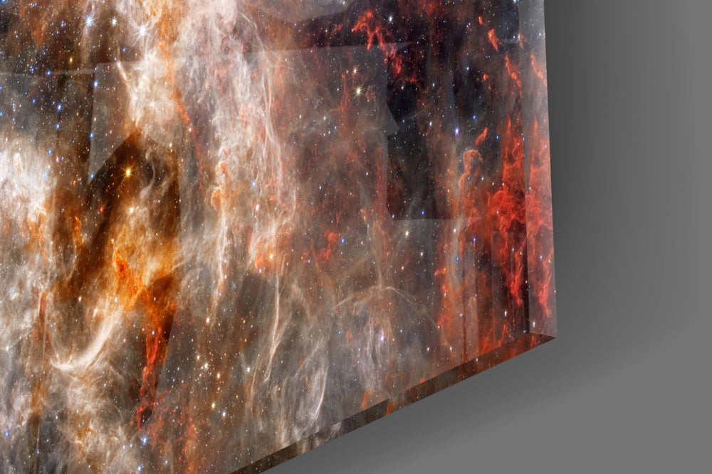 Cinematic artwork in a sci-fi-themed living room interior