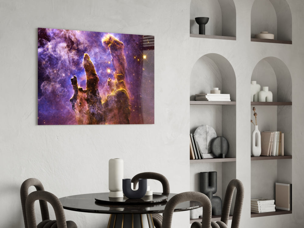 Cinematic astronomy print bringing nebula edge to a man cave