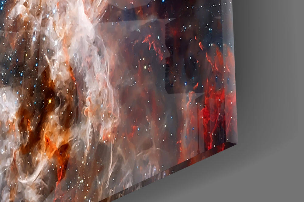 Cinematic artwork in a sci-fi-themed living room interior