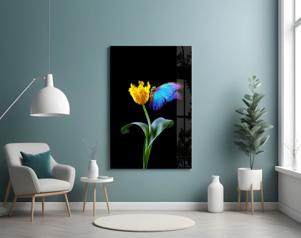 Abstract Art artwork styled in a hallway interior