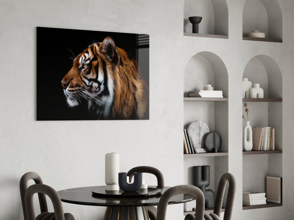 Cinematic wildlife print bringing safari edge to a home office