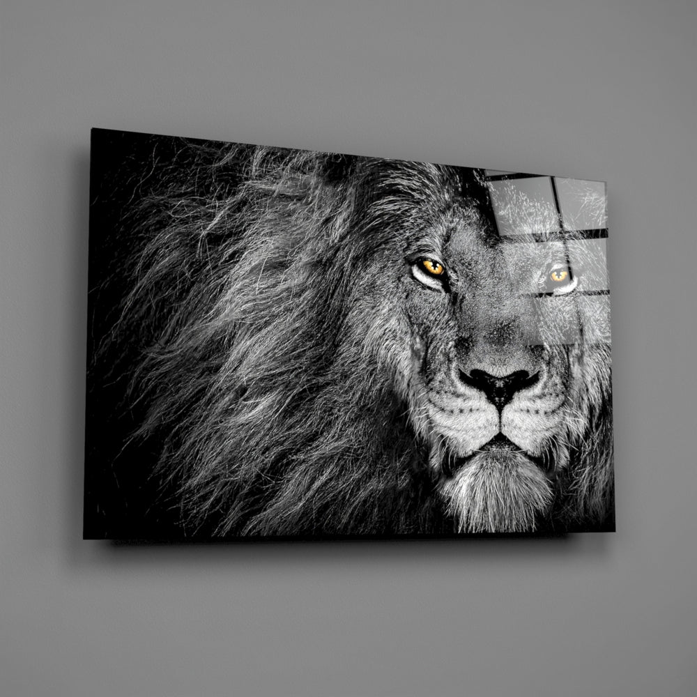Wildlife panel anchoring a study wall