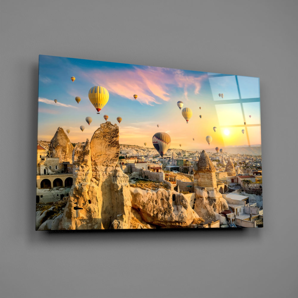 Travel panel anchoring a hotel-styled lounge wall