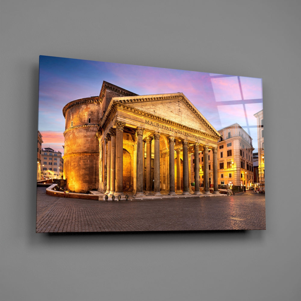 Travel panel anchoring a hotel-styled lounge wall