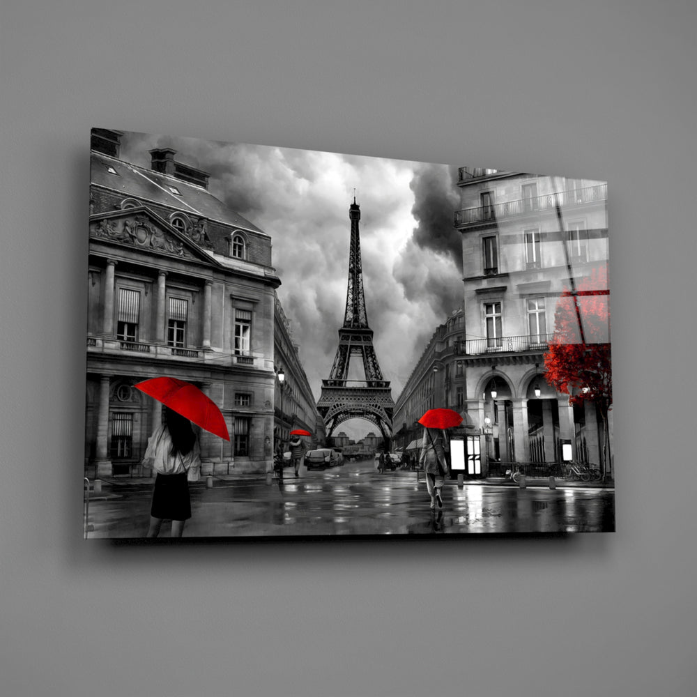 Selective-colour travel panel anchoring a hotel-styled lounge wall
