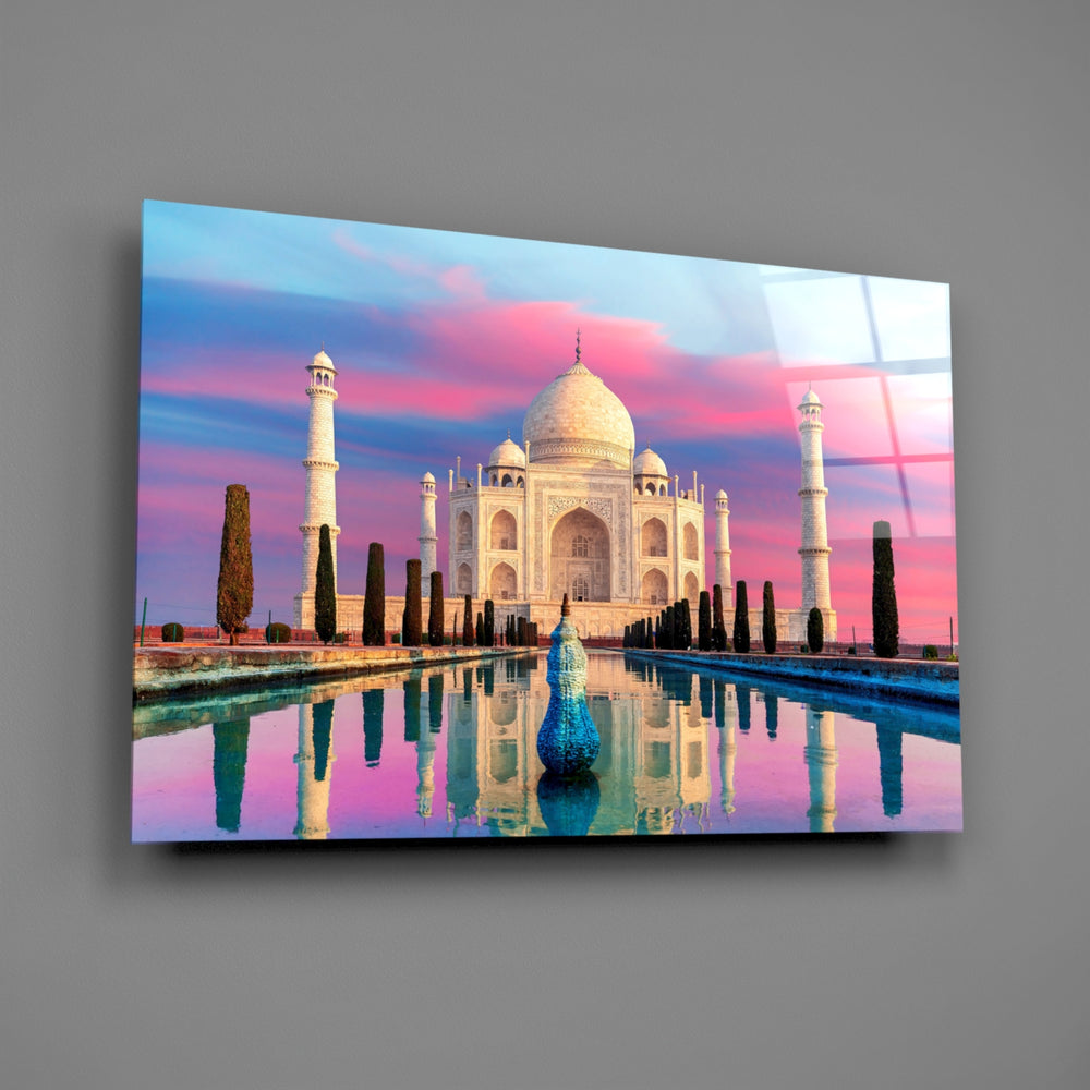 Travel panel anchoring a hotel-styled lounge wall