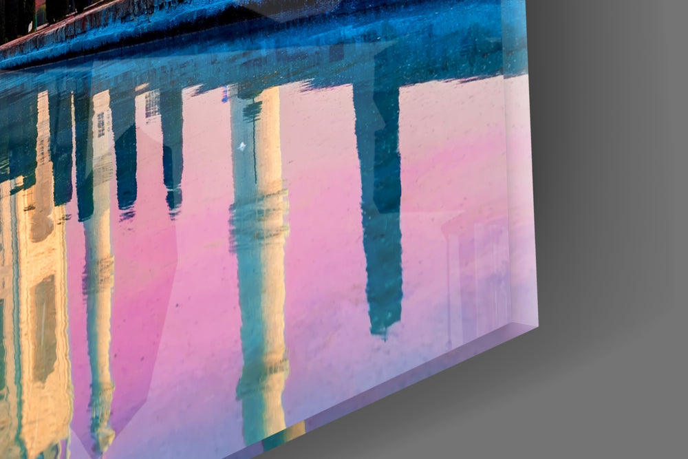 Cinematic artwork in a heritage-themed dining room interior