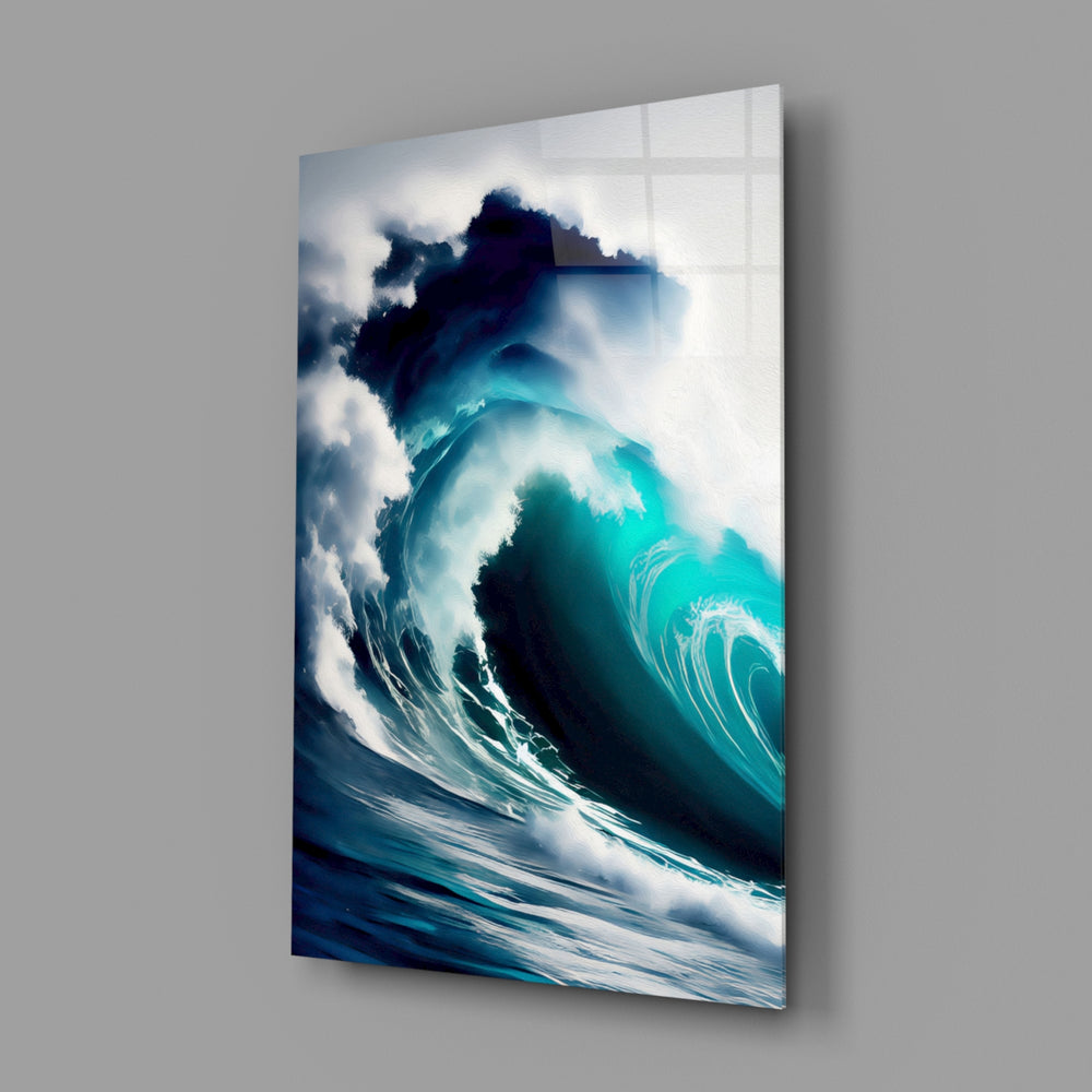 Surf panel anchoring a beach-house lounge wall