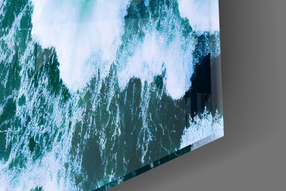 Cinematic artwork in a beach-house lounge interior
