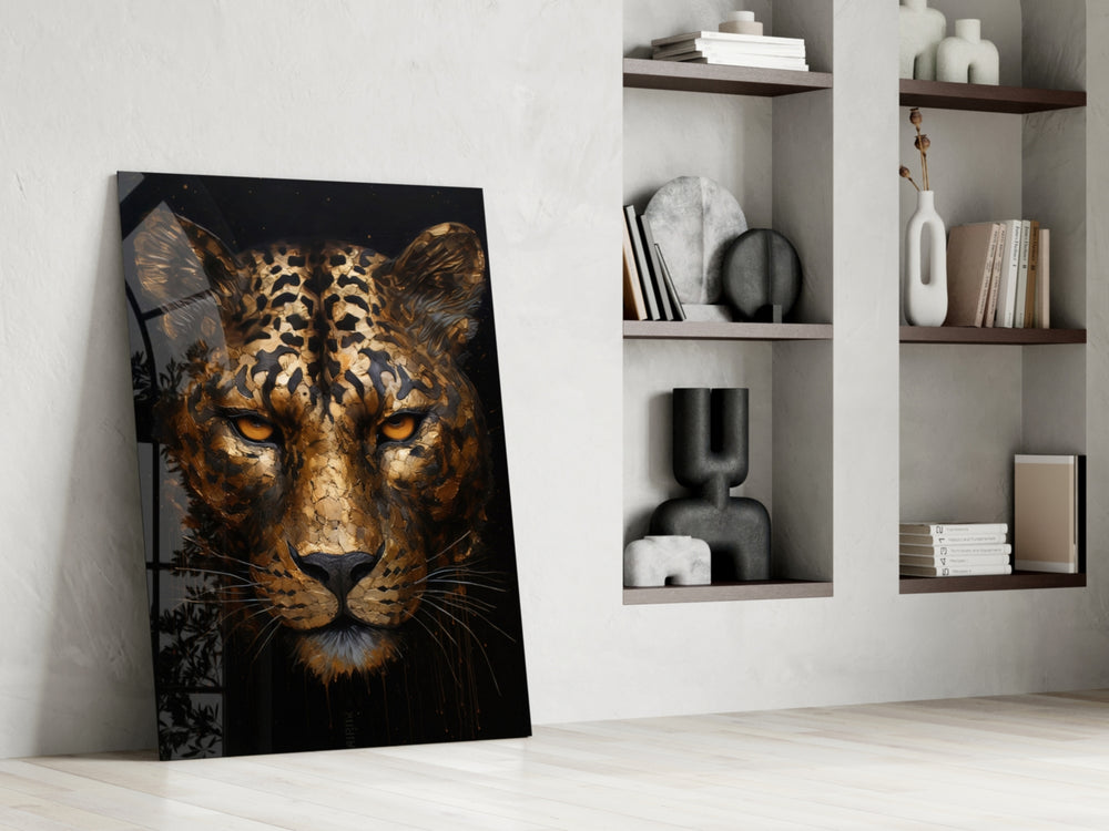 3D wildlife cinematic glass wall art in fashion-atelier reception