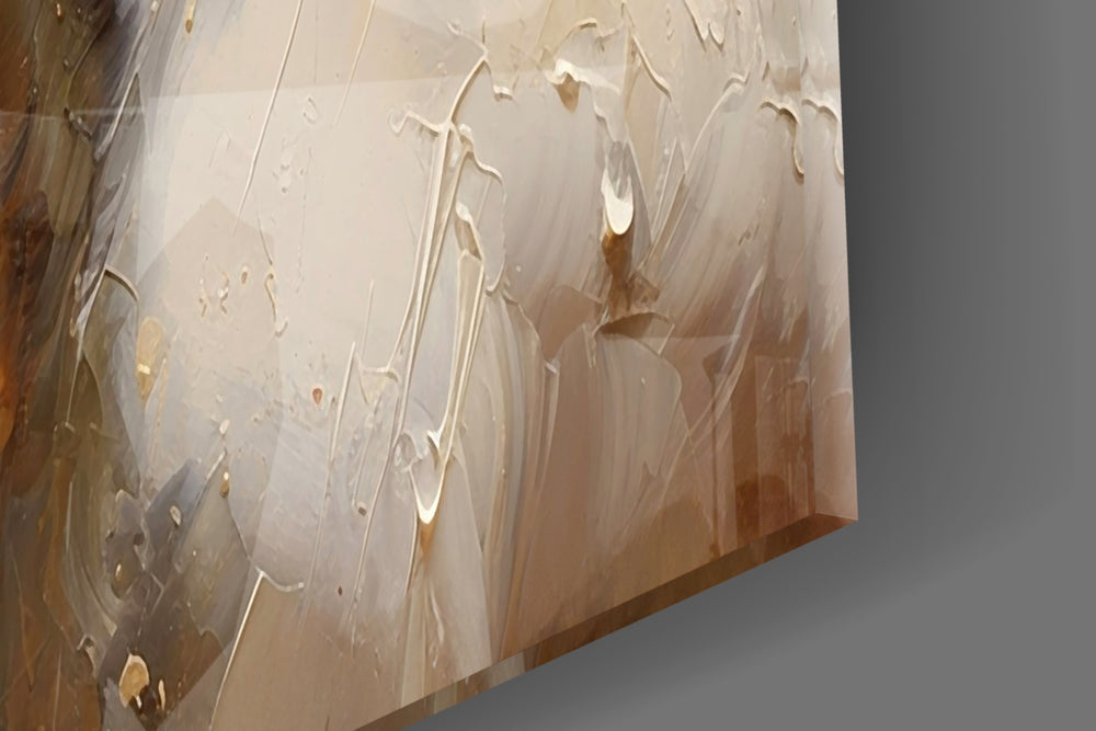 Storm-equine cinematic glass wall art over modern dining sideboard