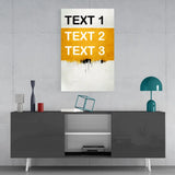 Personalized Slogan Glass Wall Art.