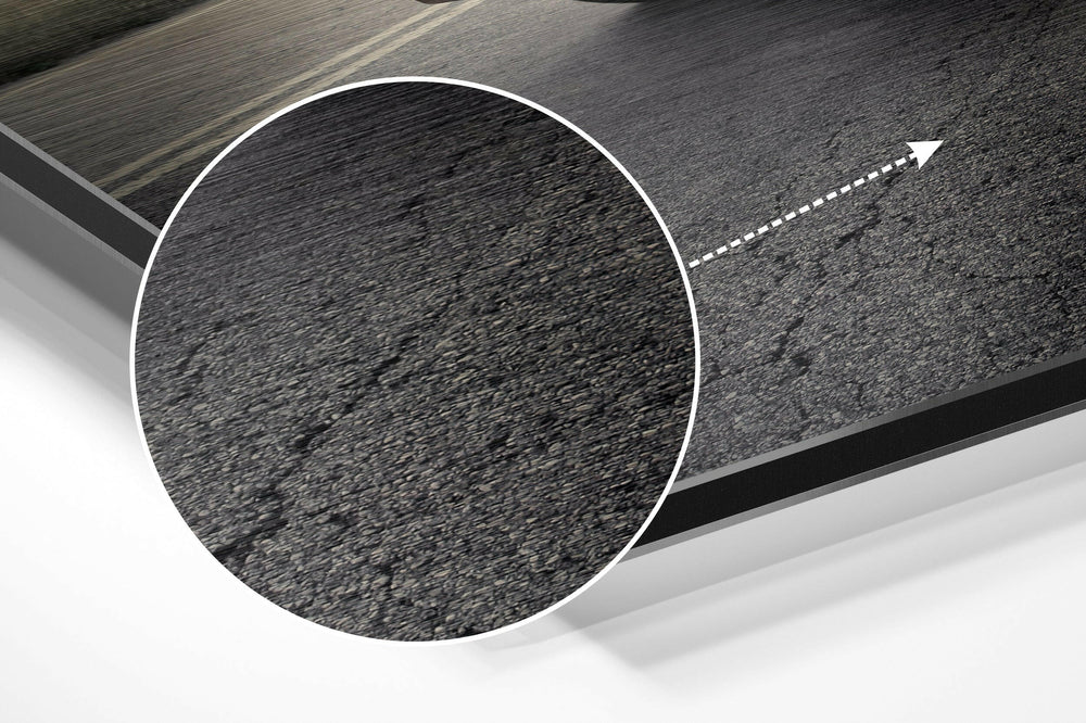 To the Road Brushed Aluminium Dibond Wall Art.