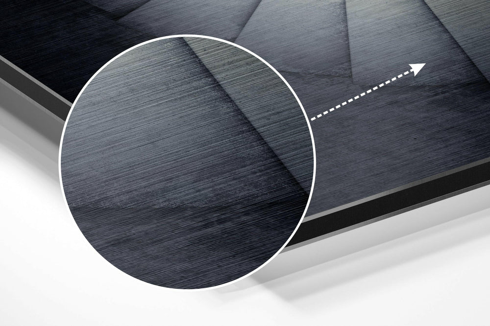Stairs Brushed Aluminium Dibond Wall Art.