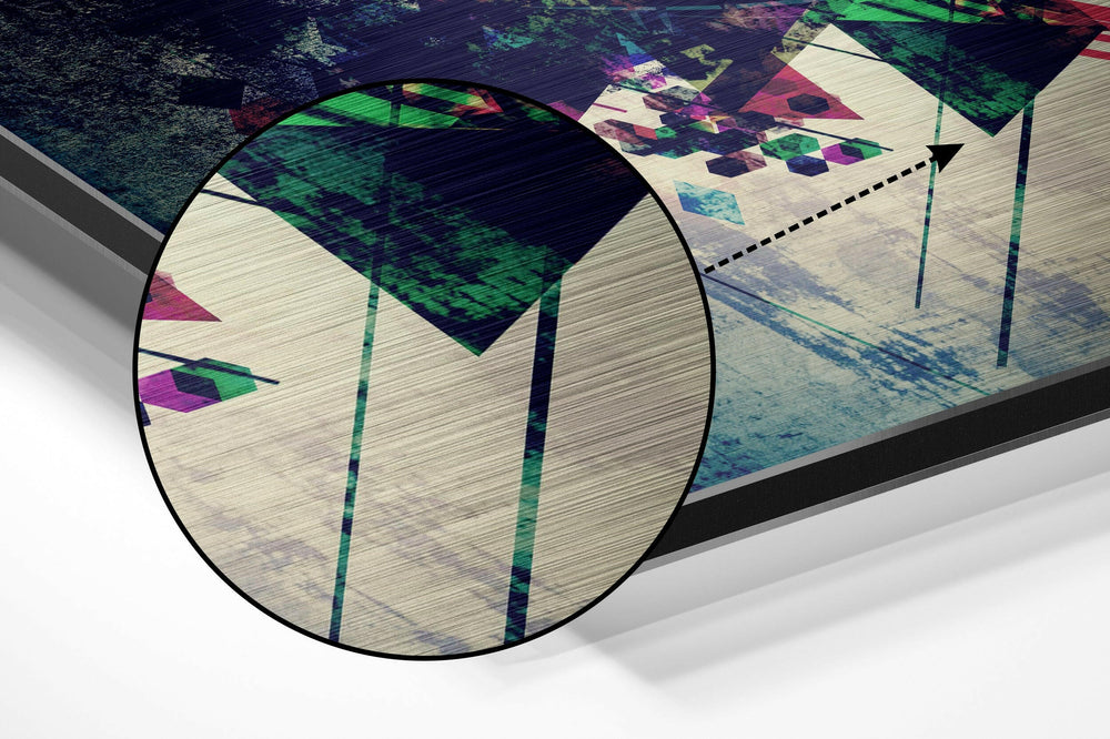 The Eye Brushed Aluminium Dibond Wall Art.