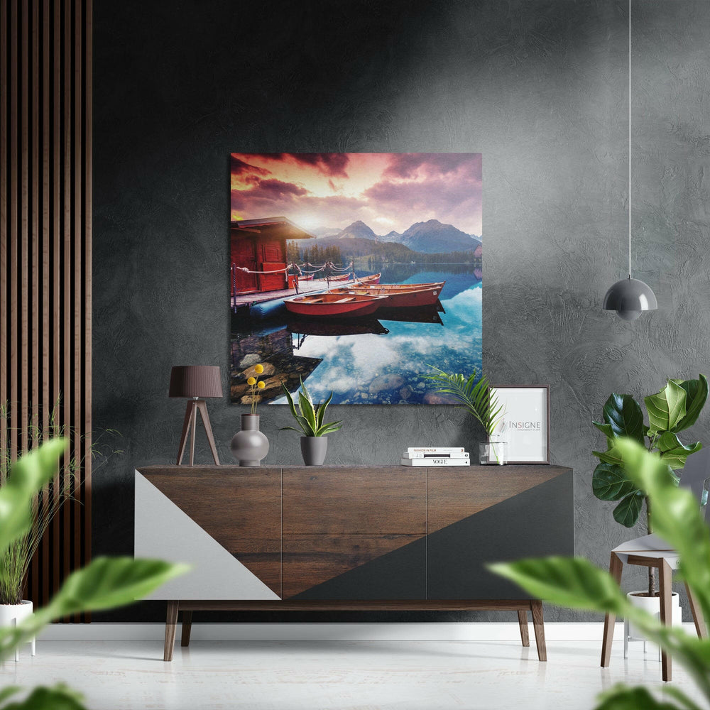 Boats Brushed Aluminium Dibond Wall Art.