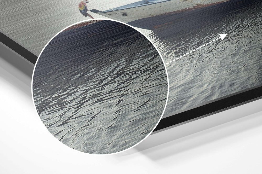 Tranquility Brushed Aluminium Dibond Wall Art.