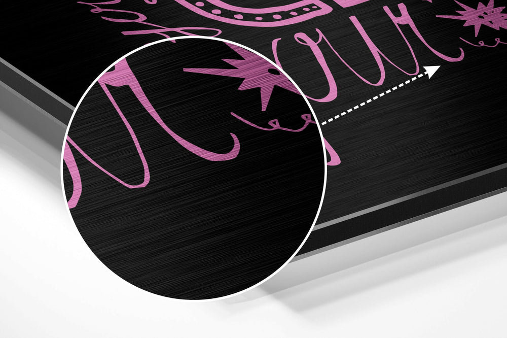 Change Your Thoughts Brushed Aluminium Dibond Wall Art.