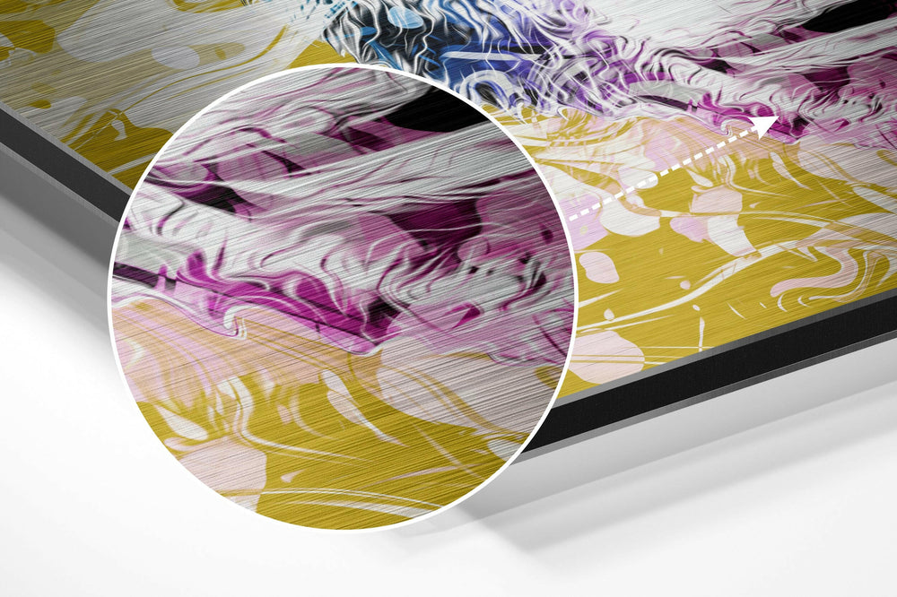 Monkey Brushed Aluminium Dibond Wall Art.