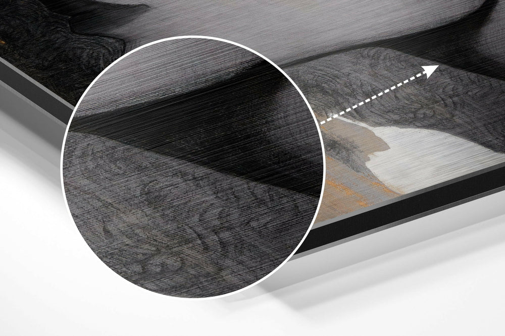 Woman Brushed Aluminium Dibond Wall Art.