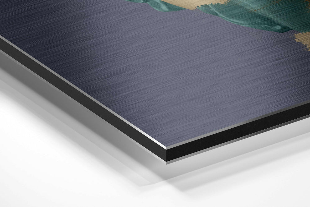 The Art of Sculpture Brushed Aluminium Dibond Wall Art.