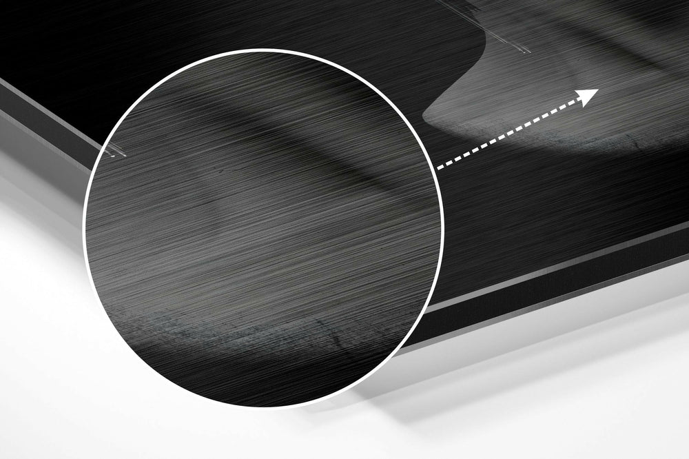 The Art of Sculpture Brushed Aluminium Dibond Wall Art.