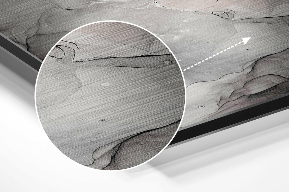 Marmoreal Brushed Aluminium Dibond Wall Art.