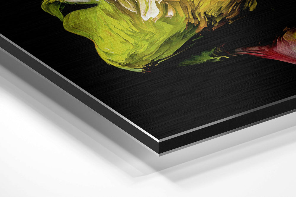 Feel the Music Brushed Aluminium Dibond Wall Art.