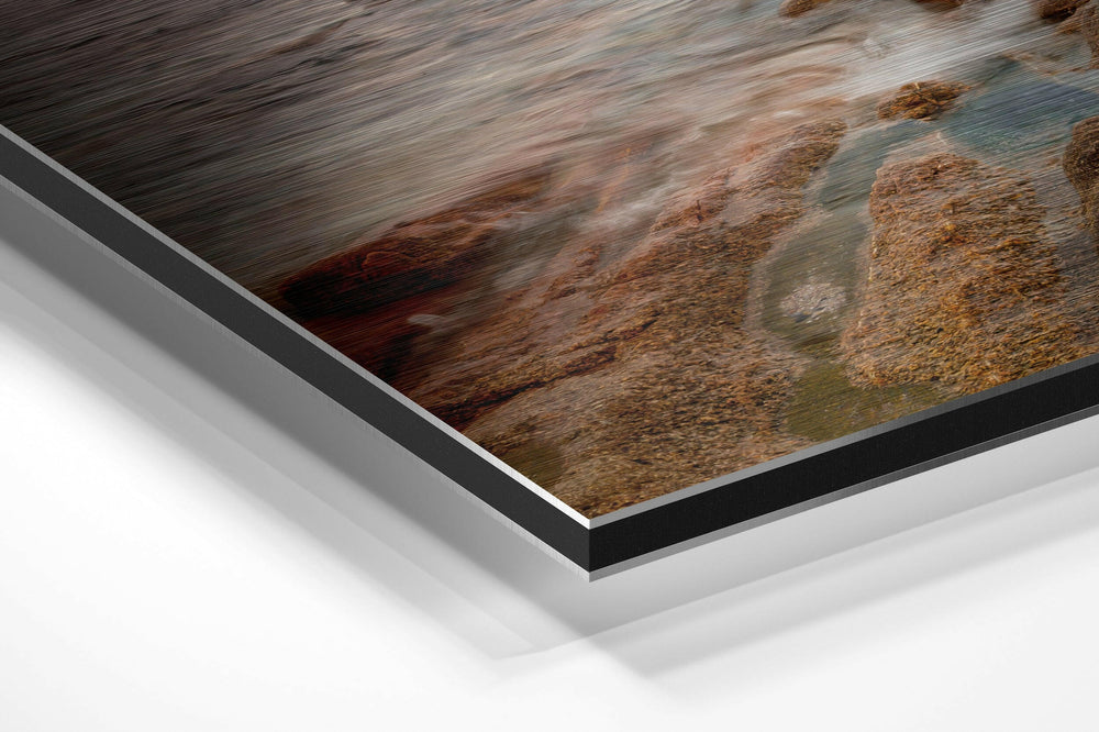 Coast Brushed Aluminium Dibond Wall Art.