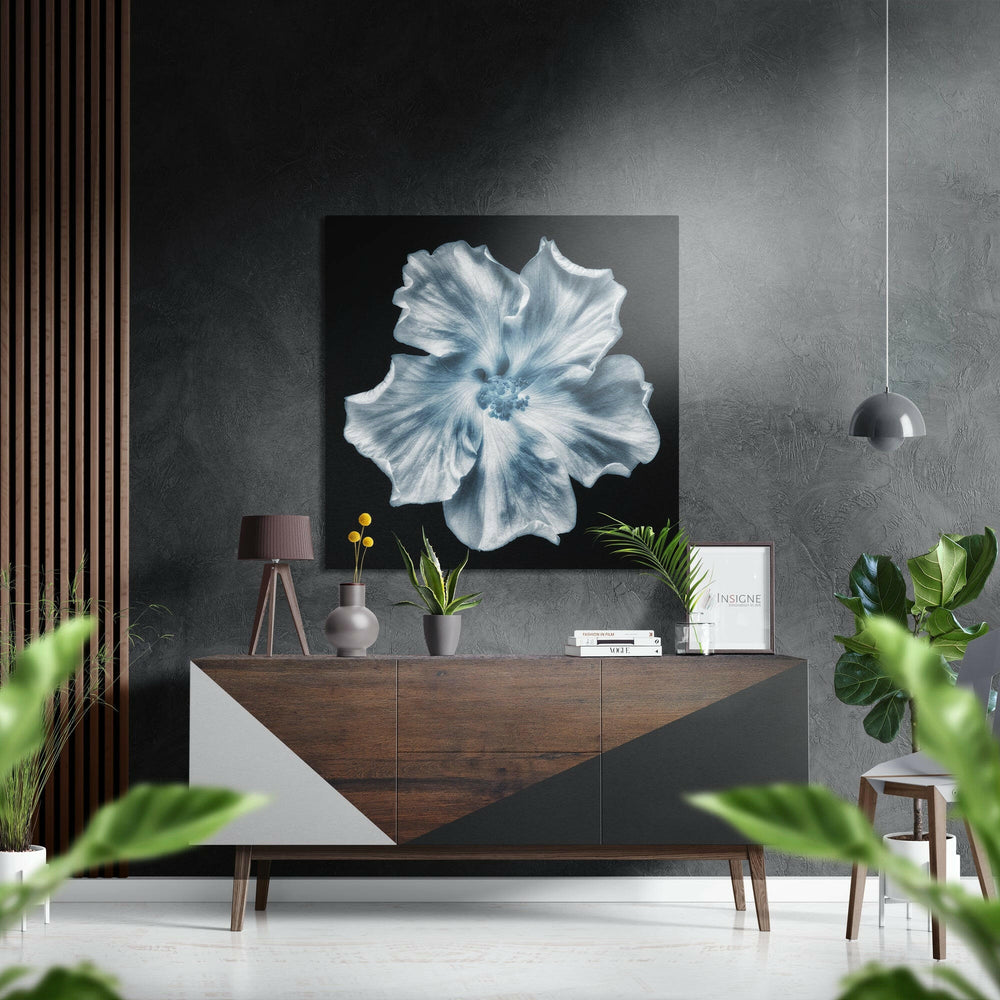 Flower Brushed Aluminium Dibond Wall Art.