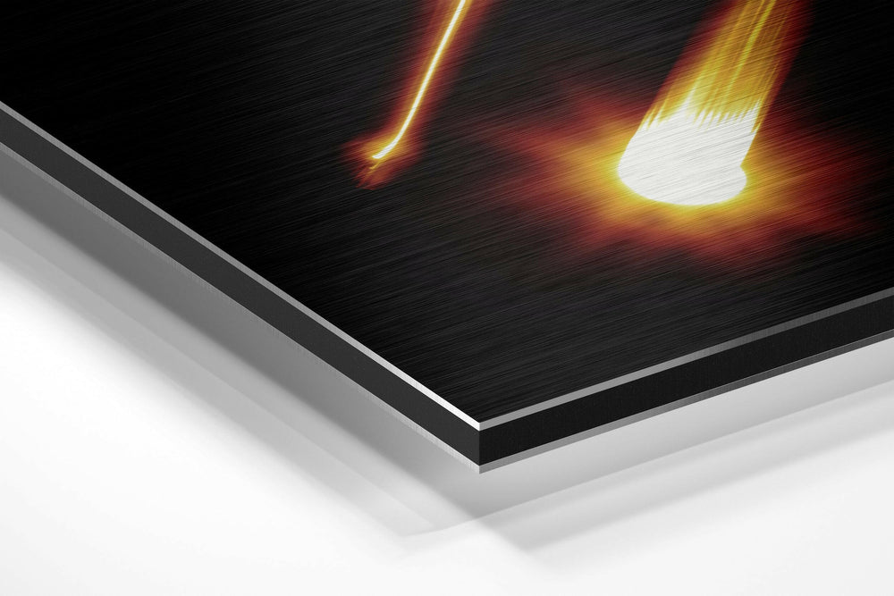 Libra Brushed Aluminium Dibond Wall Art.