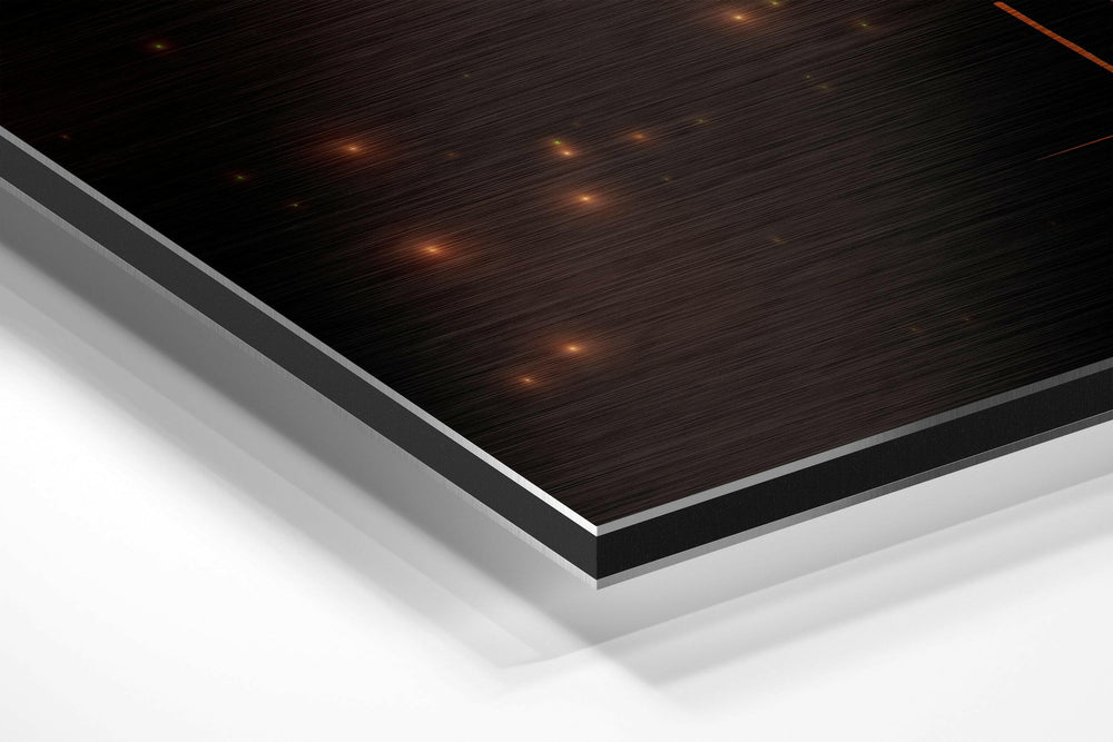 Leo Brushed Aluminium Dibond Wall Art.