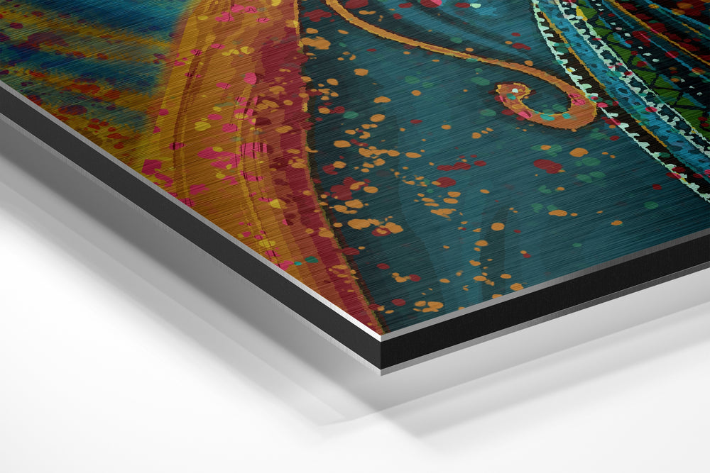 Dervish Brushed Aluminium Dibond Wall Art.