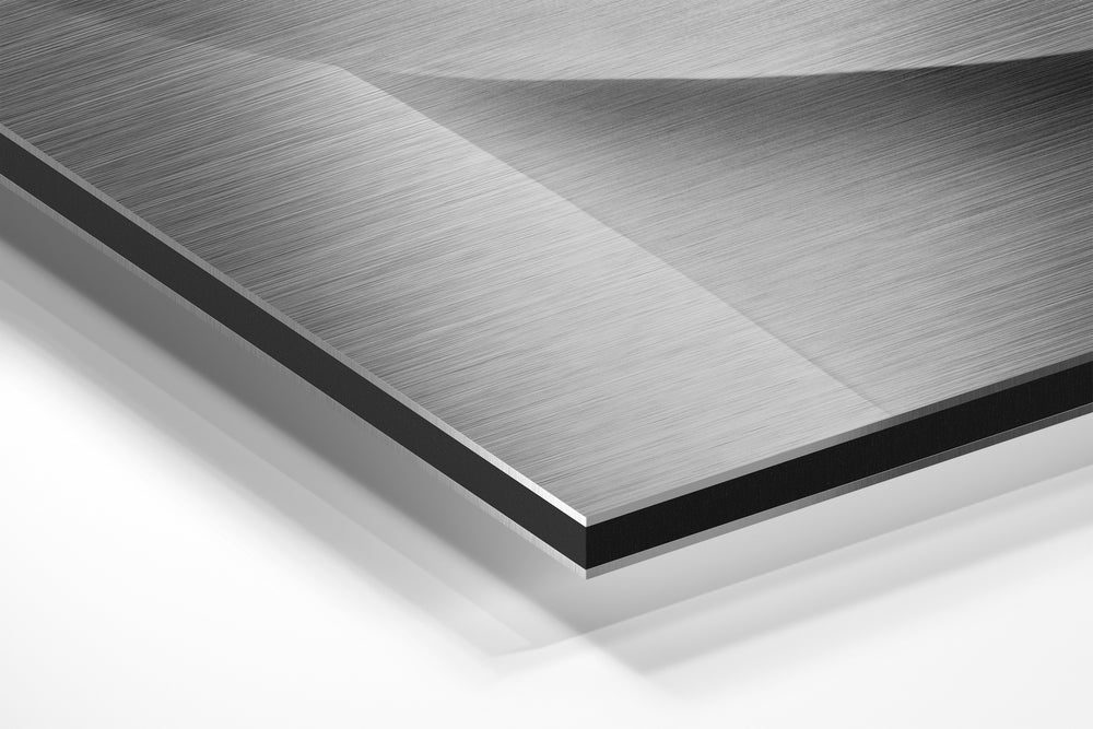 Lips Brushed Aluminium Dibond Wall Art.