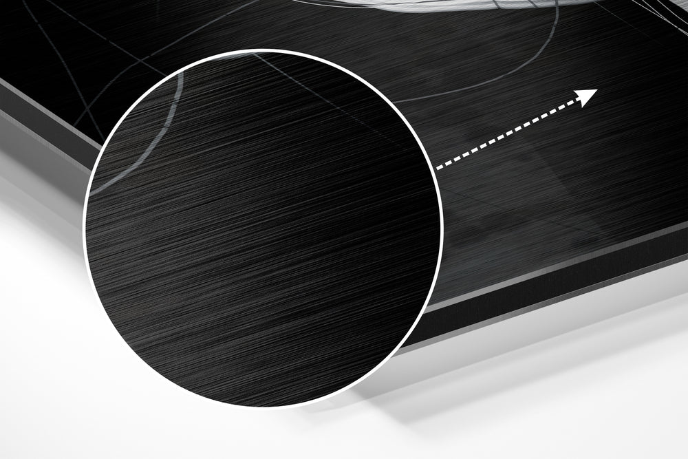The Hole Brushed Aluminium Dibond Wall Art.