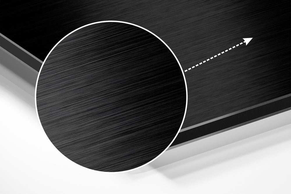 Flower Brushed Aluminium Dibond Wall Art.